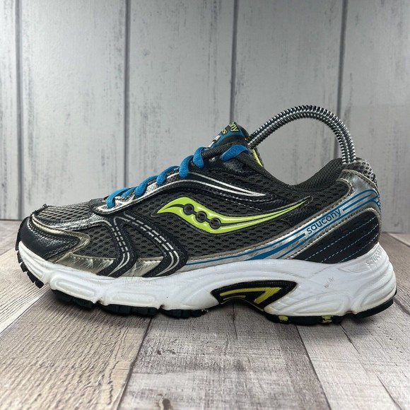 Saucony Oasis Grid Mesh Women's Running Shoes Gray Silver Lime Size 8 15096-6 - Picture 6 of 11